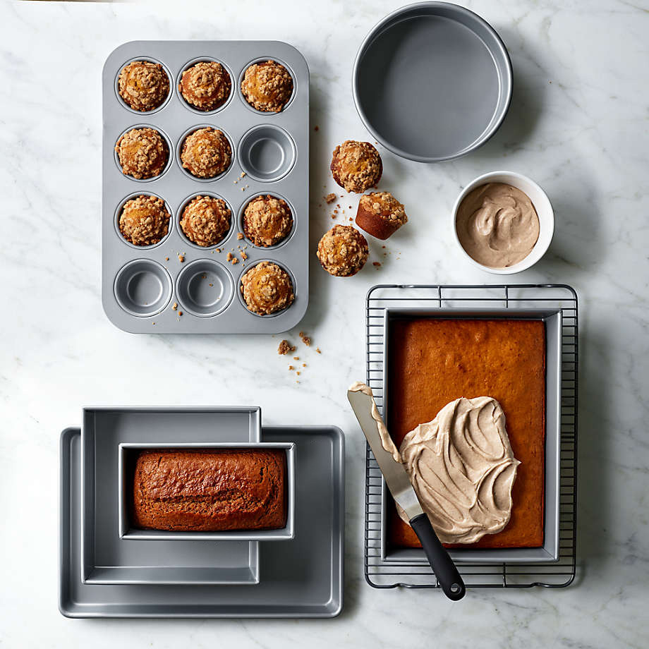 Utenzo Home 6-Piece Silver Non-Stick Bakeware Set